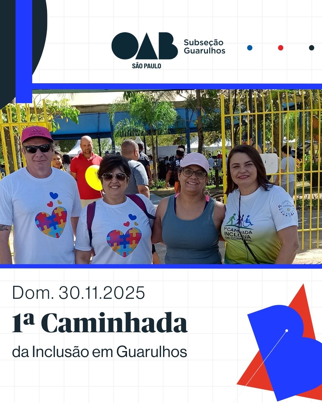 No momento, você está visualizando Comissão de Cultura – Núcleo de Defesa dos Direitos dos Autistas, participou da 1ª Caminhada Inclusiva de Guarulhos