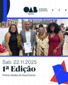 Leia mais sobre o artigo Comissão de Igualdade Racial e o Projeto Antirracismo É Pra Já, estiveram presentes na 1ª Edição do Prêmio Abdias do Nascimento de Santa Isabel, promovida pela Sandra Santos