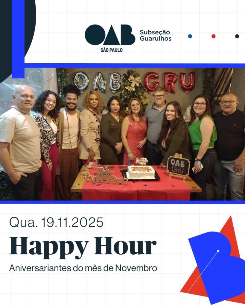 Leia mais sobre o artigo Happy Hour da Advocacia Mês de Novembro