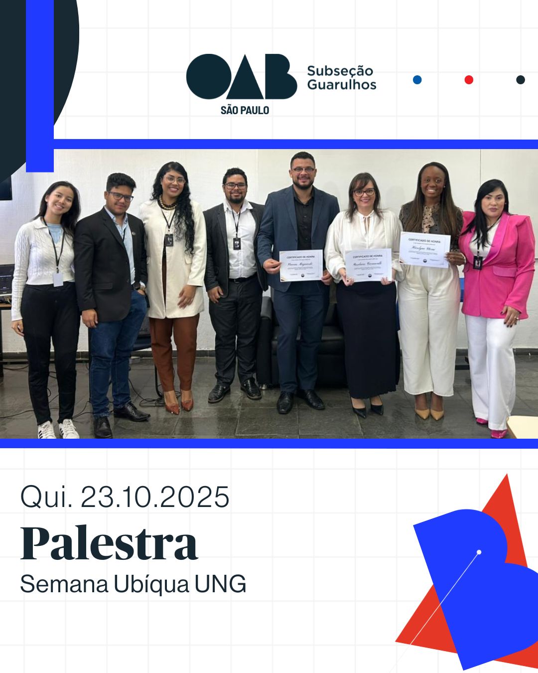 No momento, você está visualizando Comissão de Inovação e Tecnologia, esteve presente na Semana Ubíqua da Universidade UNG, evento organizado pela Liga XII de Agosto