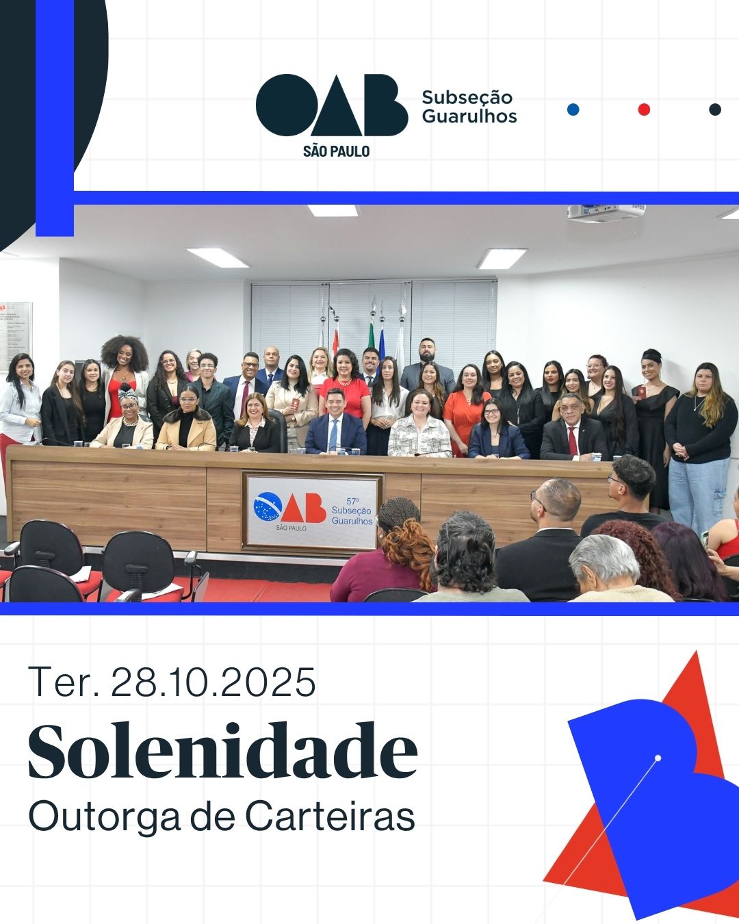 No momento, você está visualizando Solenidade de Outorga de Carteiras – 14/10/2025