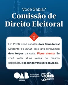 Leia mais sobre o artigo Você sabia que o sistema de renovação do Senado Federal alterna a cada quatro anos?