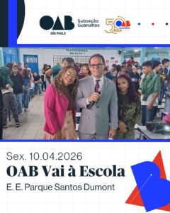 Leia mais sobre o artigo Comissão OAB Vai à Escola, realizou palestra na E.E. Parque Santos Dumont, abordando o tema violência doméstica e Lei Maria da Penha