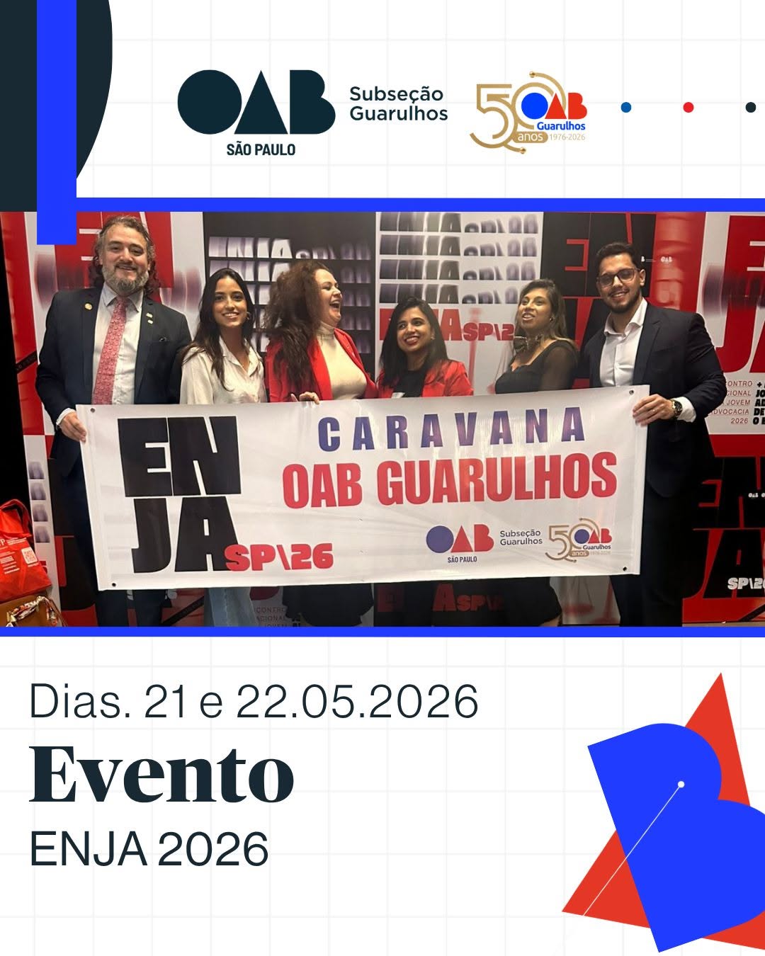No momento, você está visualizando Comissão da Jovem Advocacia da OAB Guarulhos esteve presente no XXIII Encontro Nacional da Jovem Advocacia – ENJA SP/26