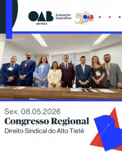 Leia mais sobre o artigo Congresso Regional de Direito Sindical do Alto Tietê, reuniu importantes nomes do meio jurídico e acadêmico para debater temas atuais e relevantes das relações coletivas de trabalho