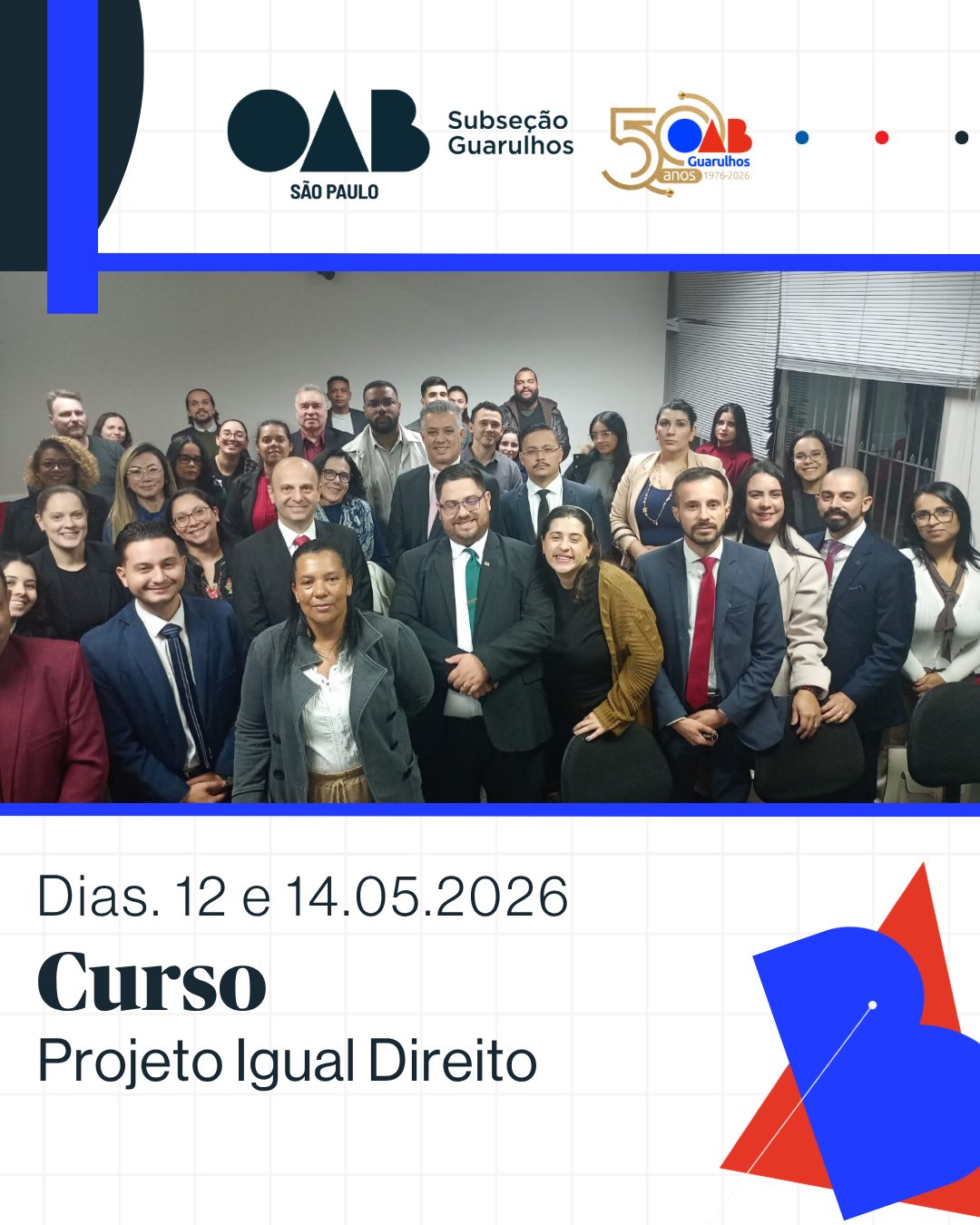 No momento, você está visualizando OAB Guarulhos realizou curso do Projeto “Igual Direito”