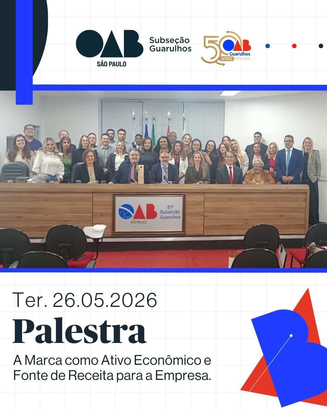No momento, você está visualizando Palestra “A Marca Como Ativo Econômico e Fonte de Receita Para a Empresa