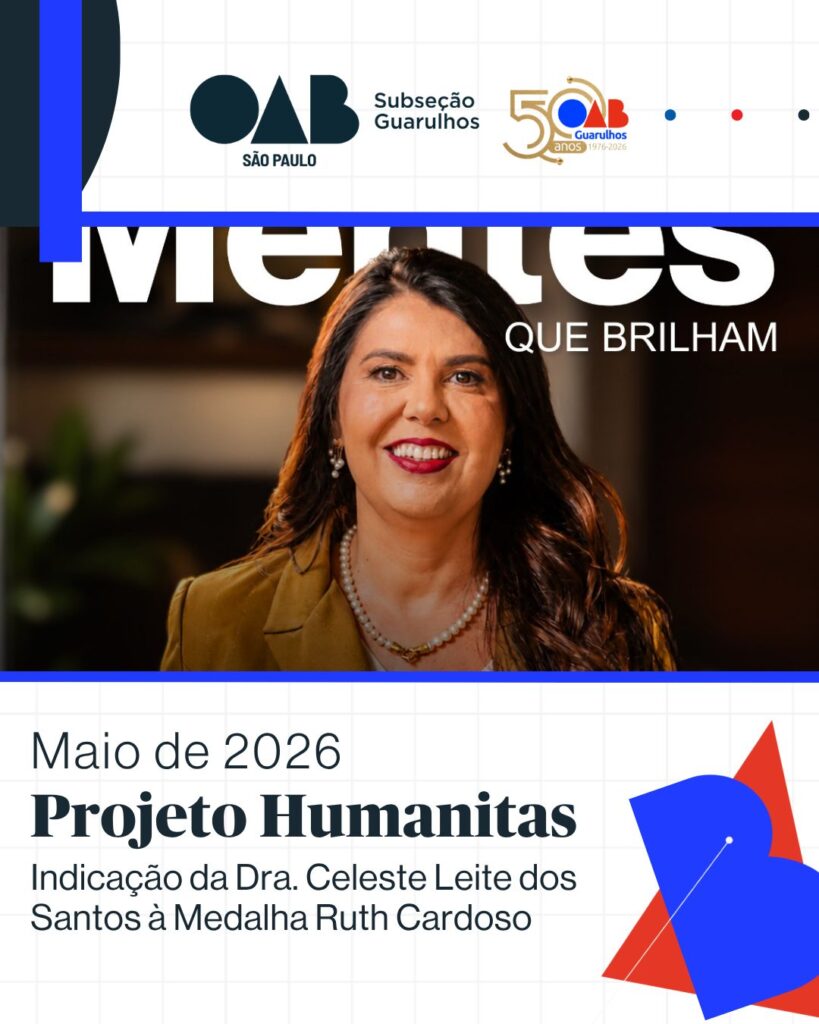 Leia mais sobre o artigo Projeto Humanitas, formalizou indicação à Medalha Ruth Cardoso, honraria destinada ao reconhecimento de trajetórias de relevante impacto social, especialmente na promoção da cidadania, igualdade e direitos humanos