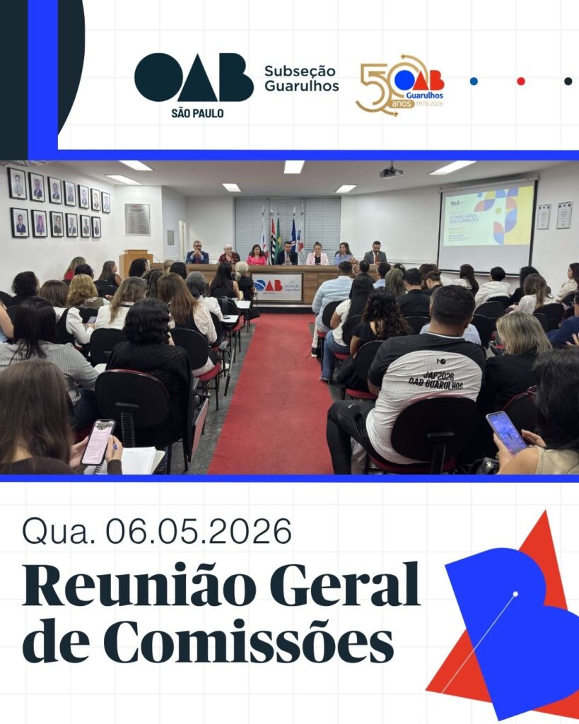 Leia mais sobre o artigo Reunião Geral de Comissões – Maio/2026