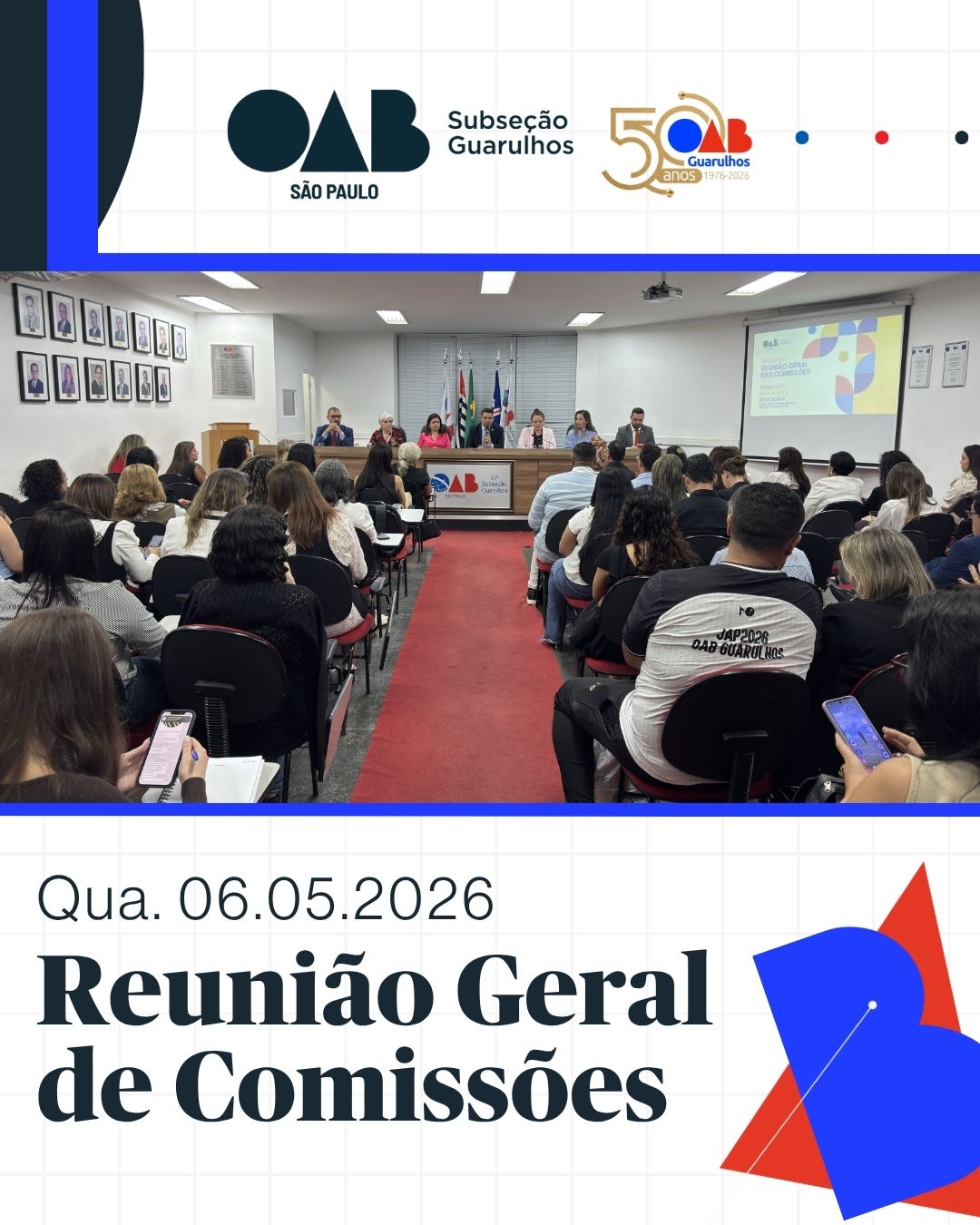 No momento, você está visualizando Reunião Geral de Comissões – Maio/2026
