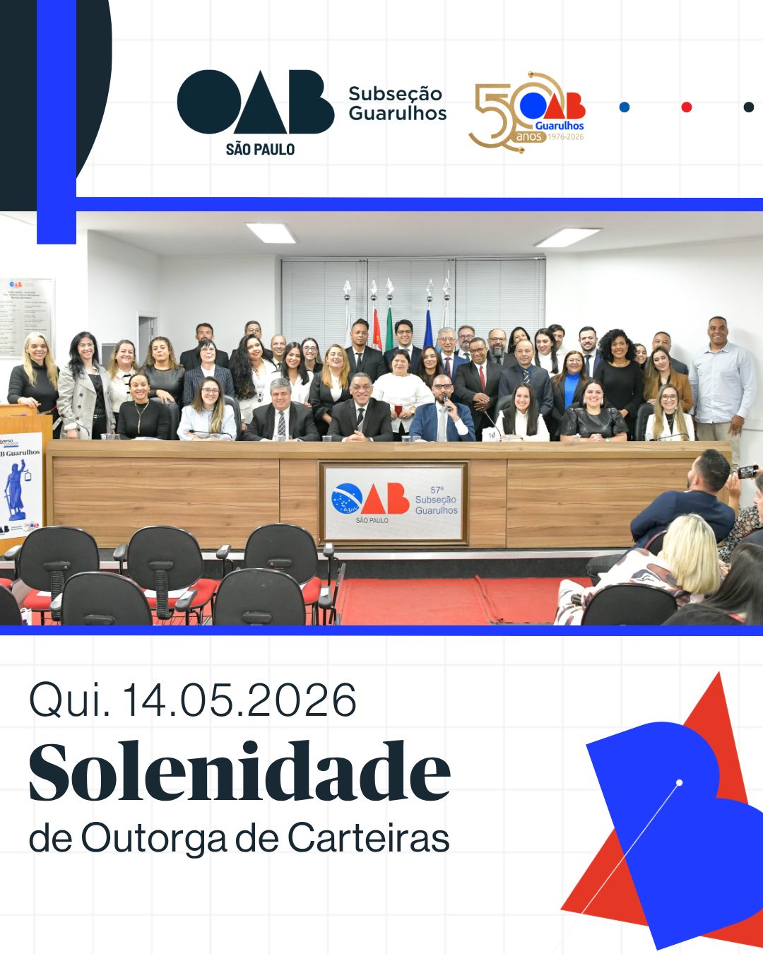 No momento, você está visualizando Solenidade de Outorga de Carteiras – 14/05/2026