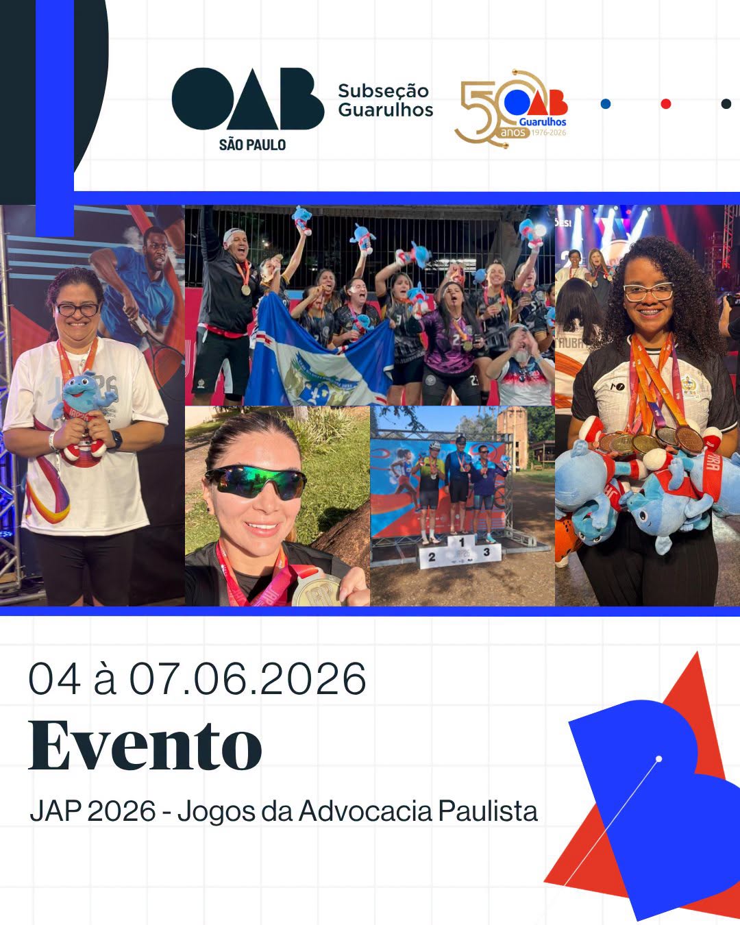 No momento, você está visualizando A OAB Guarulhos encerrou sua participação na 2ª edição dos Jogos da Advocacia Paulista com um resultado que nos enche de orgulho 