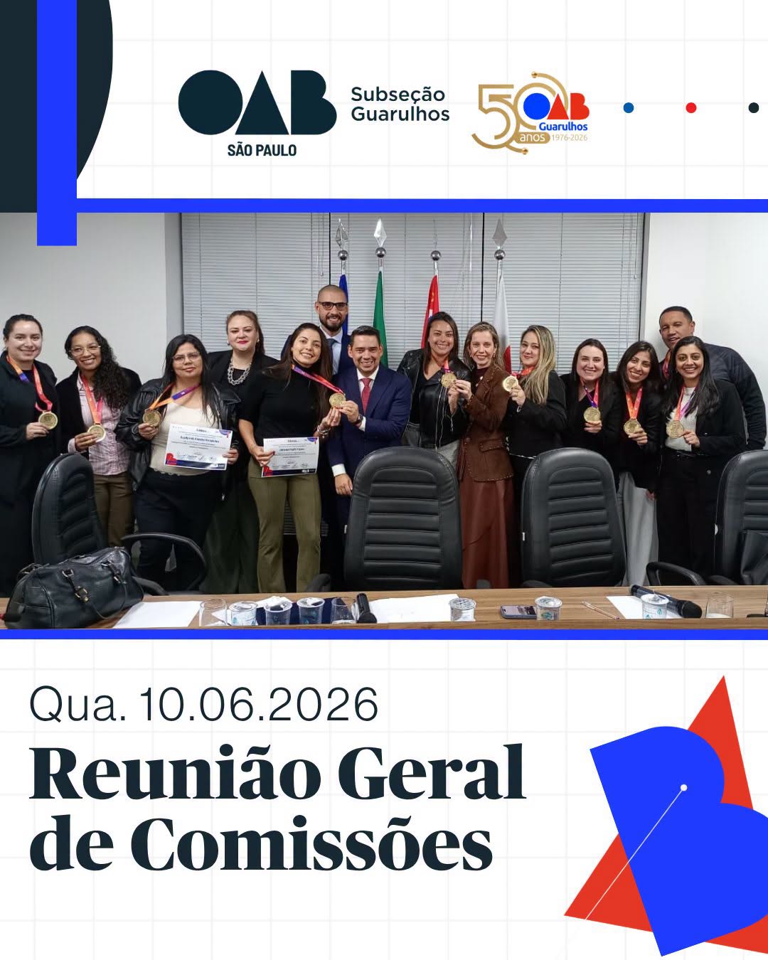 No momento, você está visualizando Reunião Geral de Comissões do Mês de Junho/26 