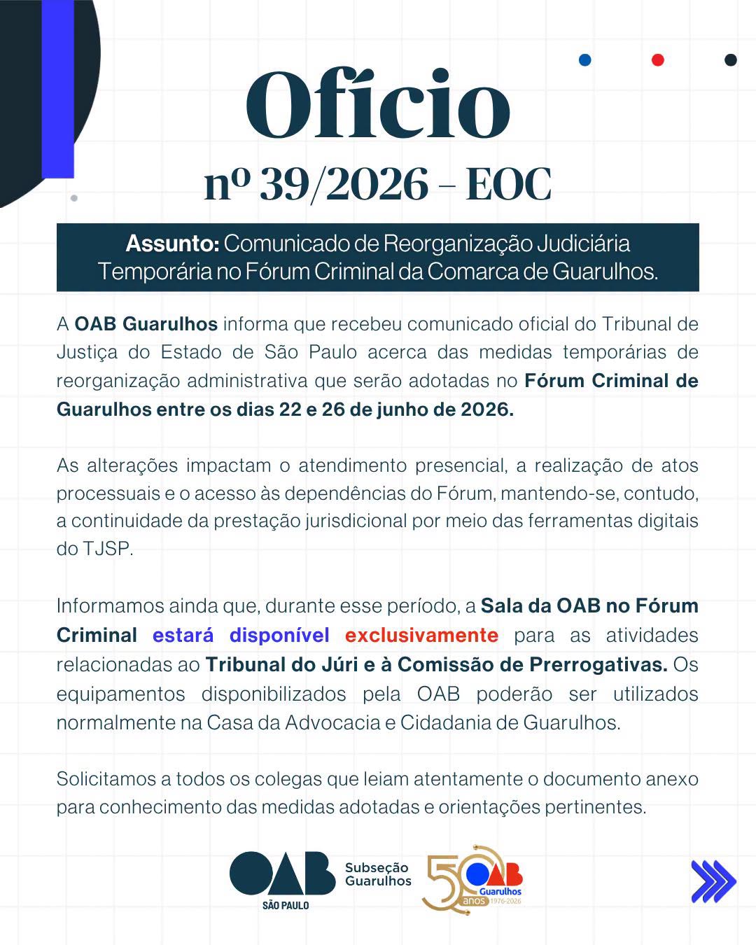 No momento, você está visualizando Comunicado Oficial do Tribunal de Justiça do Estado de São Paulo 