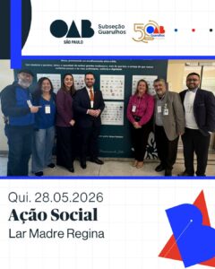 Leia mais sobre o artigo Representantes da OAB Guarulhos participaram do Café de Agradecimento promovido pelo Lar Madre Regina 