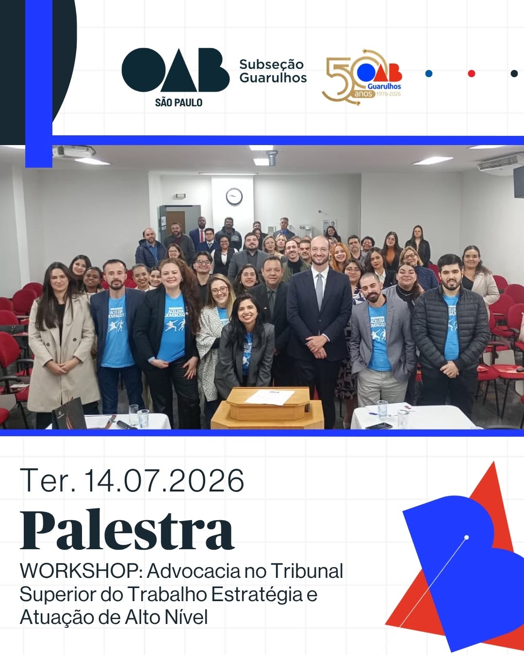 No momento, você está visualizando Workshop: Advocacia no Tribunal Superior do Trabalho – Estratégia e Atuação de Alto Nível