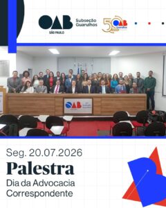 Leia mais sobre o artigo  Dia da Advocacia Correspondente