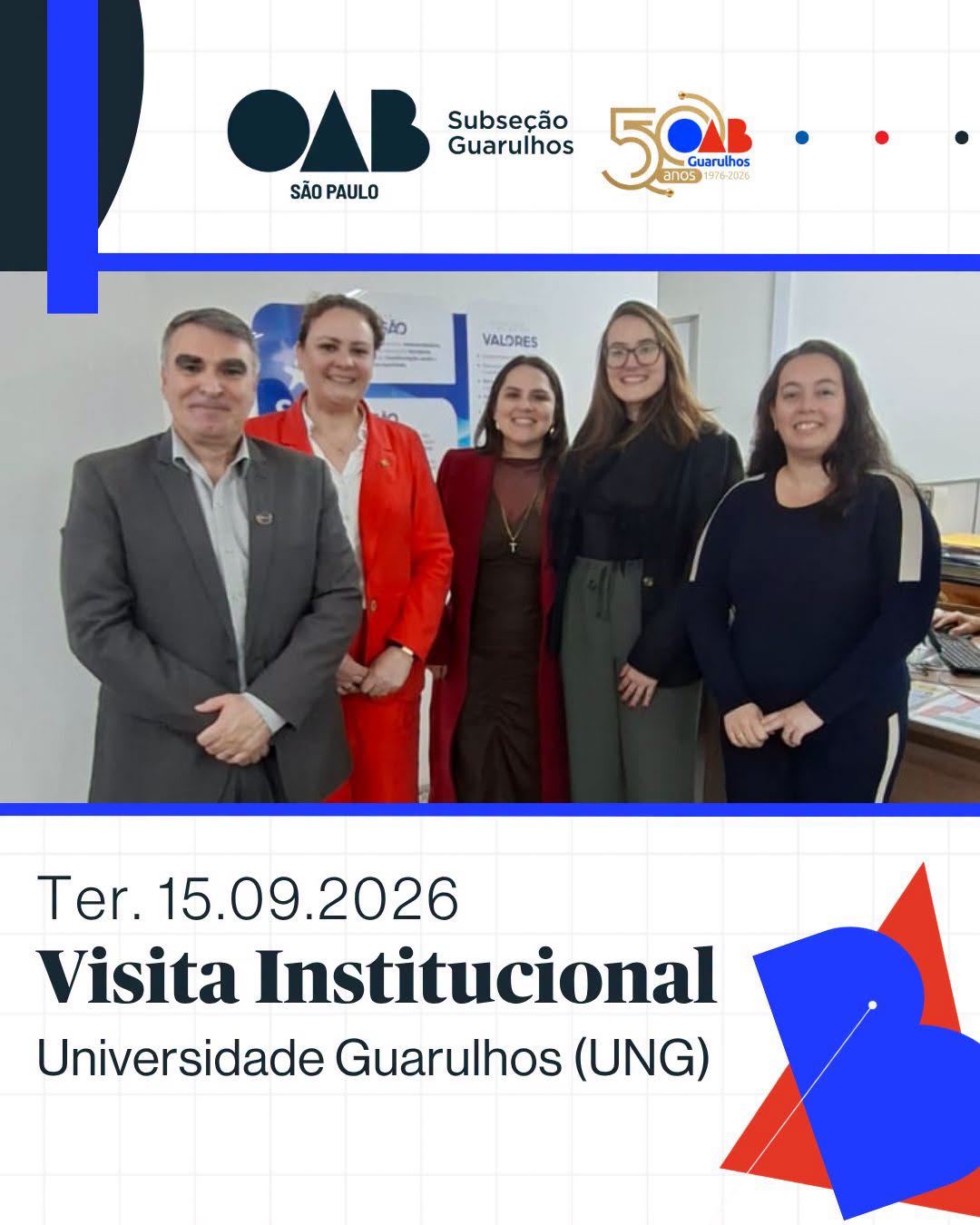 No momento, você está visualizando Visita institucional Universidade Guarulhos (UNG)