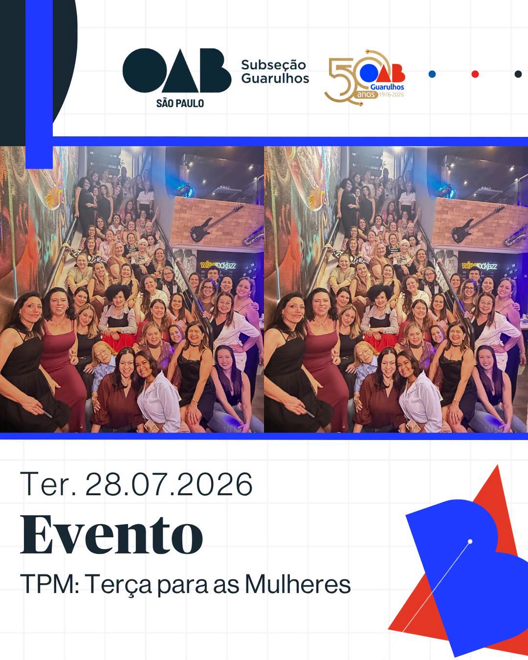 No momento, você está visualizando TPM – Terça para Mulheres: uma noite de conexões, networking e fortalecimento da advocacia feminina