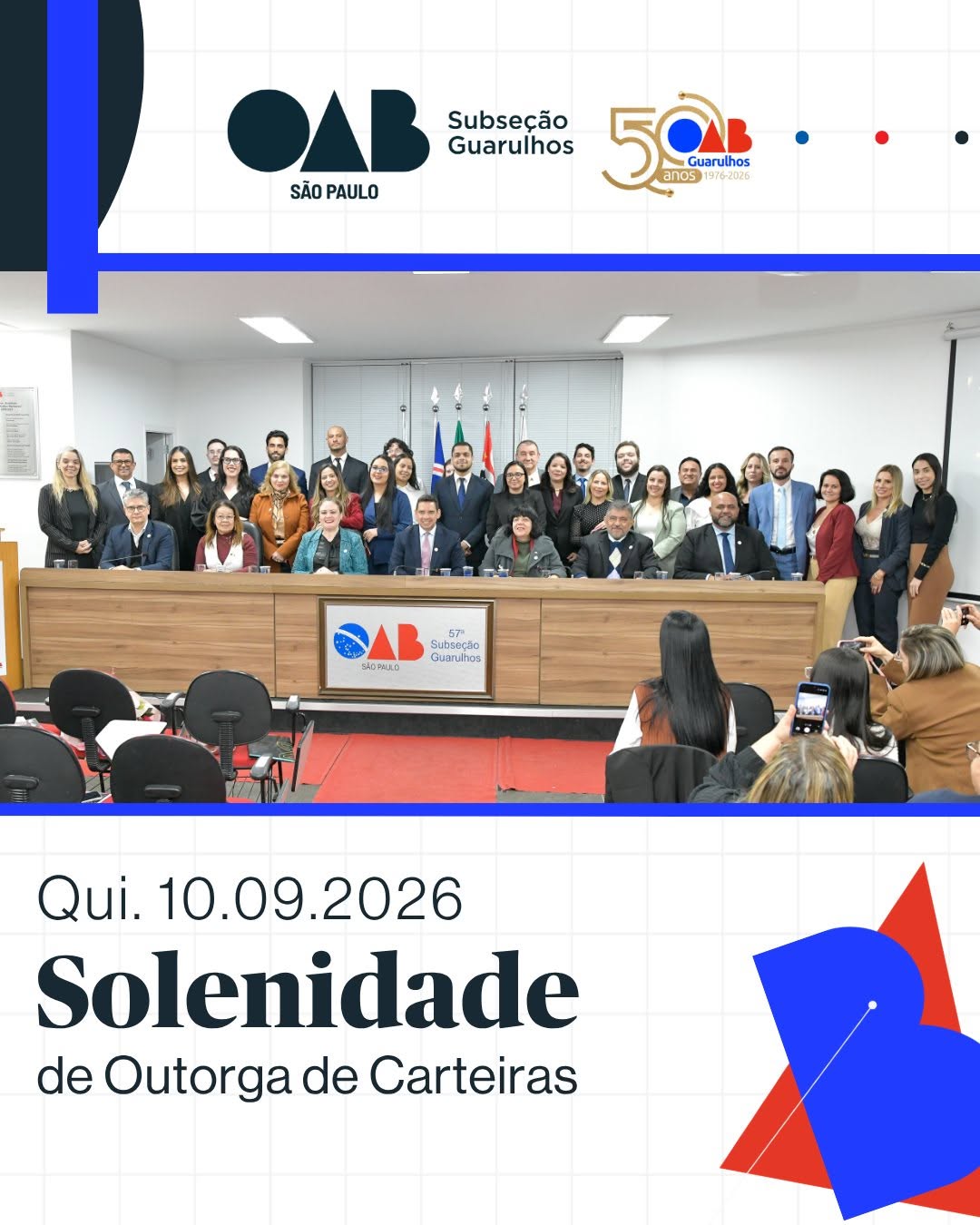 No momento, você está visualizando Solenidade de Outorga de Carteiras – 10/09/2026