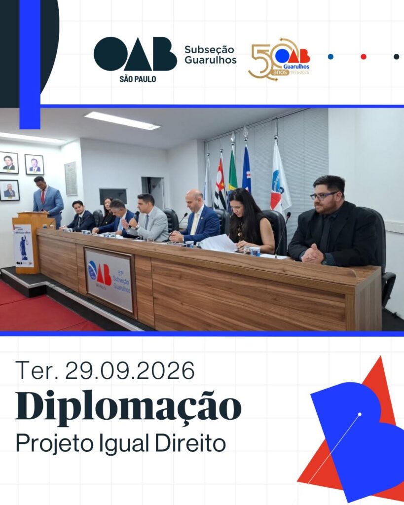Leia mais sobre o artigo Diplomação Projeto Igual Direito
