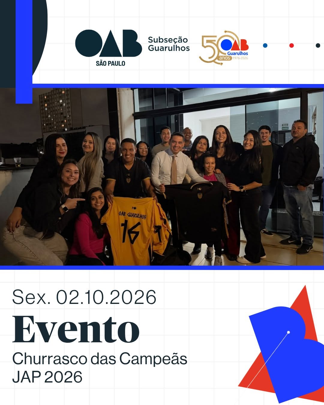 No momento, você está visualizando Evento Churrasco das Campeãs JAP 2026