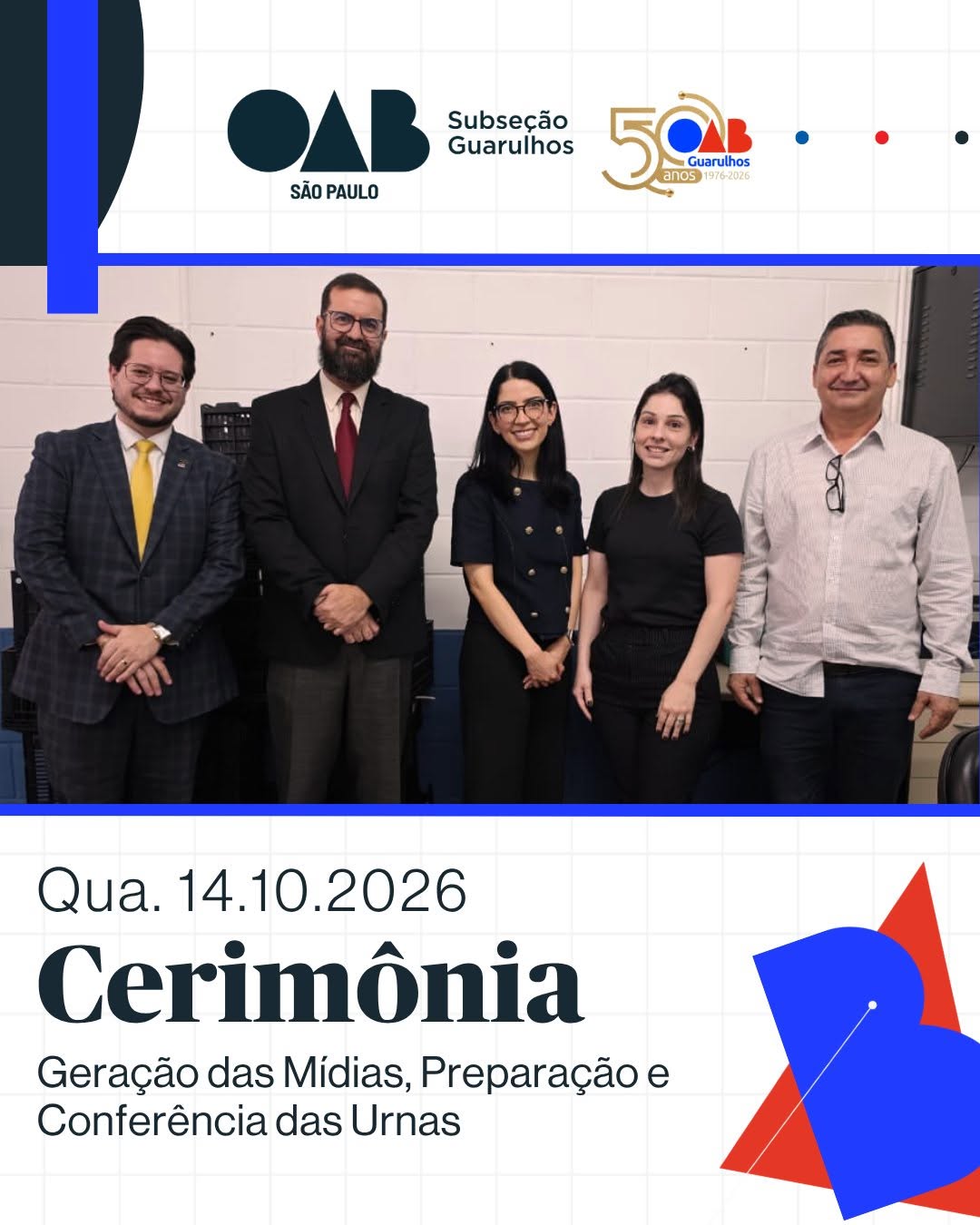No momento, você está visualizando Cerimônia gerações das mídias, preparação e conferência das urnas